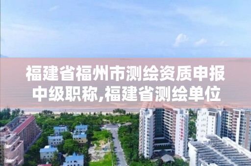 福建省福州市測繪資質申報中級職稱,福建省測繪單位名單