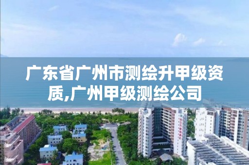 廣東省廣州市測繪升甲級資質,廣州甲級測繪公司