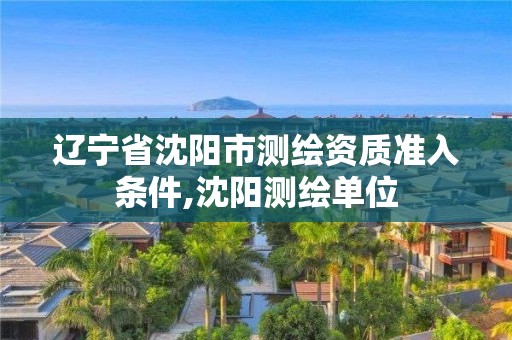 遼寧省沈陽市測繪資質準入條件,沈陽測繪單位