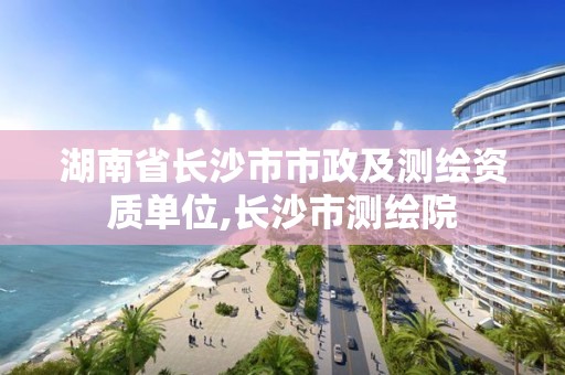 湖南省長沙市市政及測繪資質單位,長沙市測繪院