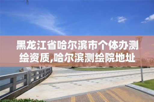 黑龍江省哈爾濱市個體辦測繪資質(zhì),哈爾濱測繪院地址