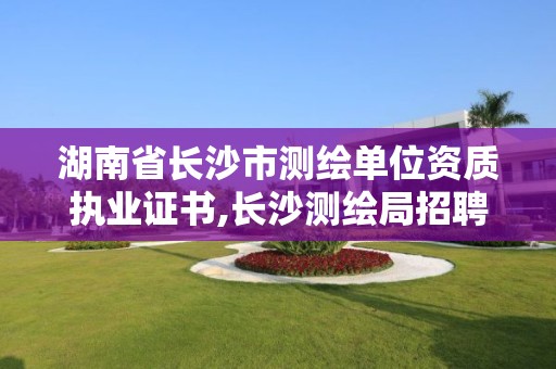 湖南省長沙市測繪單位資質執業證書,長沙測繪局招聘信息