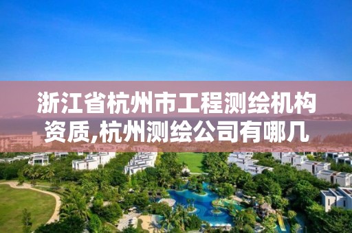 浙江省杭州市工程測繪機構資質,杭州測繪公司有哪幾家