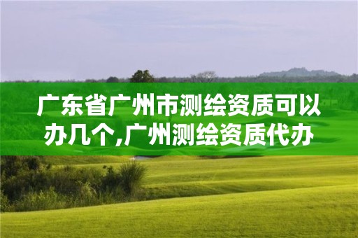 廣東省廣州市測繪資質可以辦幾個,廣州測繪資質代辦