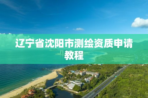 遼寧省沈陽市測繪資質申請教程