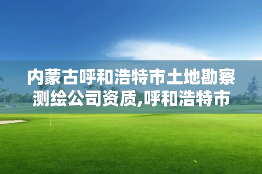 內蒙古呼和浩特市土地勘察測繪公司資質,呼和浩特市國測土地信息技術有限公司。