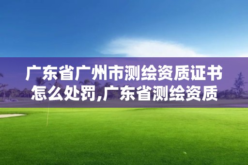 廣東省廣州市測(cè)繪資質(zhì)證書怎么處罰,廣東省測(cè)繪資質(zhì)辦理流程。