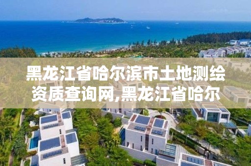 黑龍江省哈爾濱市土地測繪資質查詢網,黑龍江省哈爾濱市測繪局。