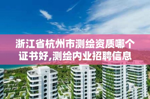 浙江省杭州市測繪資質哪個證書好,測繪內業招聘信息2021杭州