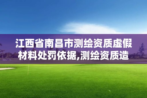 江西省南昌市測繪資質虛假材料處罰依據,測繪資質造假在哪里舉報。