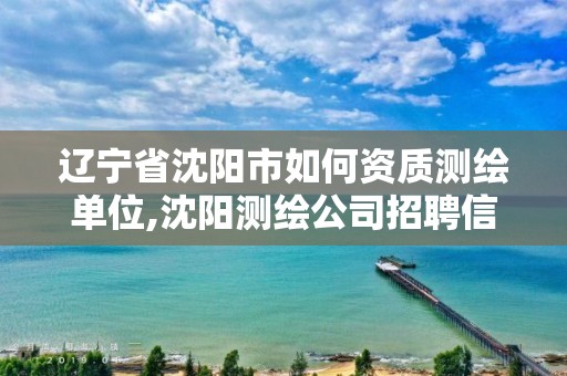 遼寧省沈陽市如何資質測繪單位,沈陽測繪公司招聘信息最新招聘