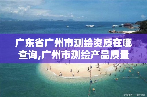 廣東省廣州市測繪資質在哪查詢,廣州市測繪產品質量檢驗中心