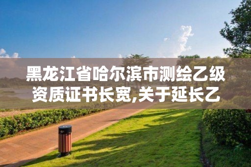 黑龍江省哈爾濱市測繪乙級資質證書長寬,關于延長乙級測繪資質證書有效期的公告。