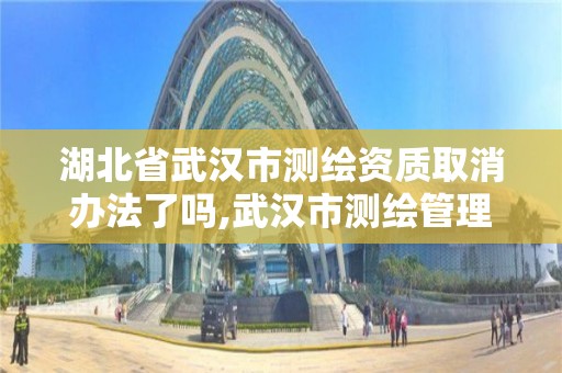 湖北省武漢市測繪資質取消辦法了嗎,武漢市測繪管理條例