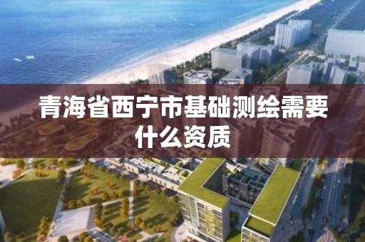 青海省西寧市基礎測繪需要什么資質