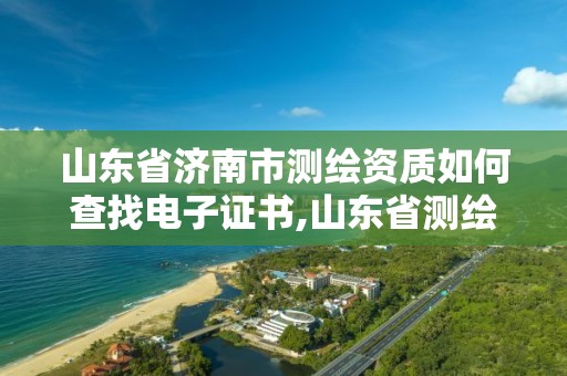 山東省濟南市測繪資質(zhì)如何查找電子證書,山東省測繪資質(zhì)專用章