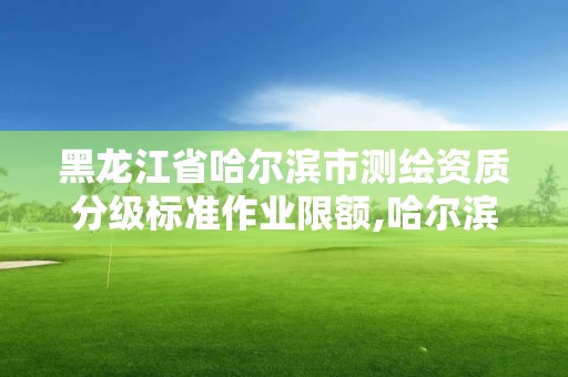 黑龍江省哈爾濱市測繪資質(zhì)分級標準作業(yè)限額,哈爾濱測繪公司招聘