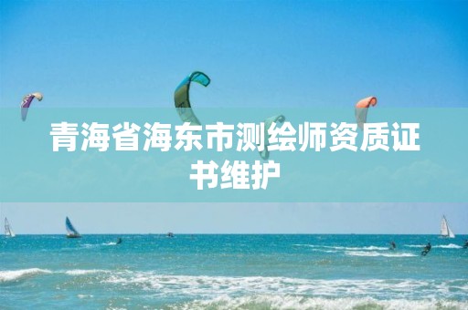 青海省海東市測(cè)繪師資質(zhì)證書維護(hù)