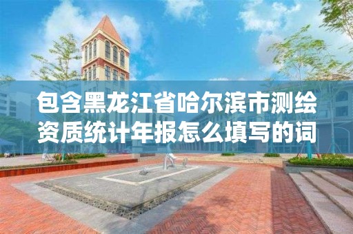 包含黑龍江省哈爾濱市測繪資質統計年報怎么填寫的詞條