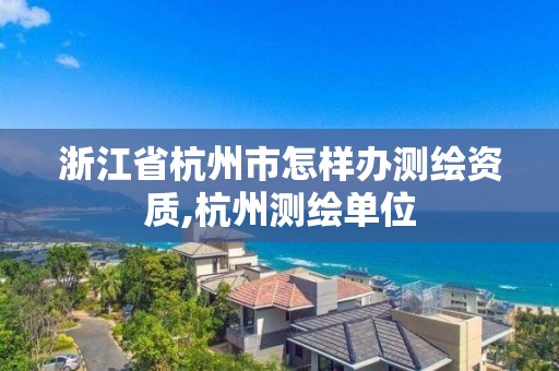 浙江省杭州市怎樣辦測繪資質,杭州測繪單位