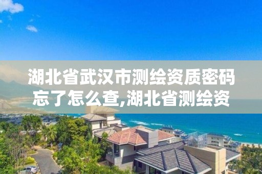 湖北省武漢市測繪資質密碼忘了怎么查,湖北省測繪資質延期公告