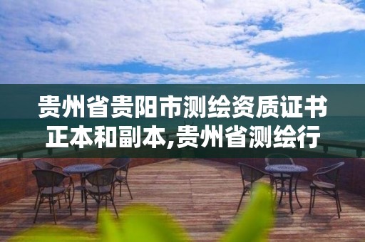 貴州省貴陽市測繪資質證書正本和副本,貴州省測繪行業協會。