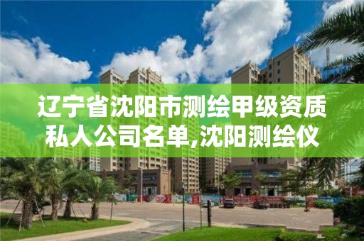 遼寧省沈陽市測繪甲級資質私人公司名單,沈陽測繪儀器檢測單位。