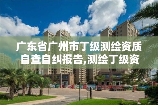 廣東省廣州市丁級(jí)測繪資質(zhì)自查自糾報(bào)告,測繪丁級(jí)資質(zhì)承接業(yè)務(wù)范圍。