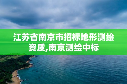 江蘇省南京市招標地形測繪資質,南京測繪中標