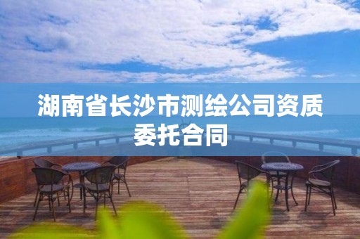 湖南省長沙市測繪公司資質(zhì)委托合同