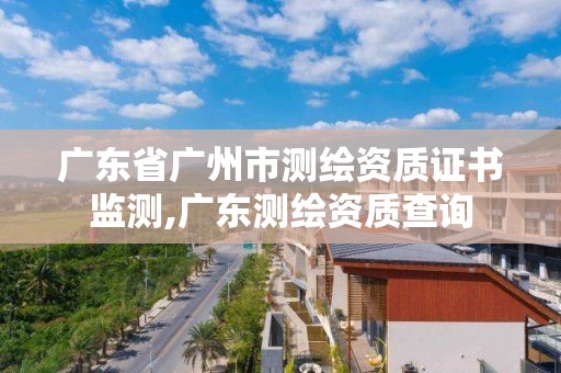 廣東省廣州市測繪資質證書監測,廣東測繪資質查詢