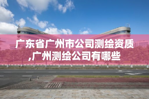 廣東省廣州市公司測繪資質(zhì),廣州測繪公司有哪些