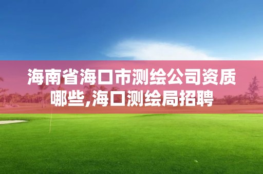 海南省?？谑袦y繪公司資質(zhì)哪些,?？跍y繪局招聘