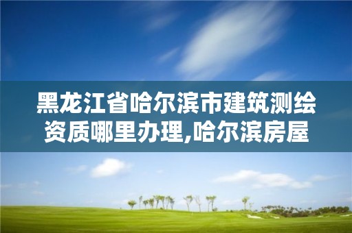 黑龍江省哈爾濱市建筑測繪資質哪里辦理,哈爾濱房屋測繪