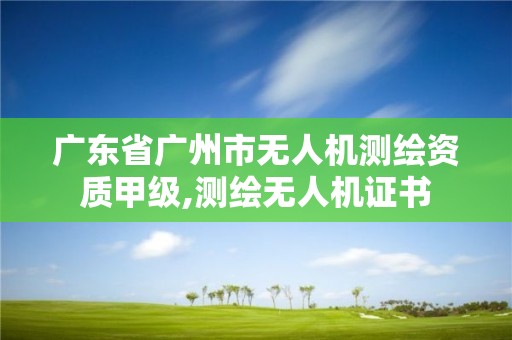 廣東省廣州市無人機測繪資質甲級,測繪無人機證書