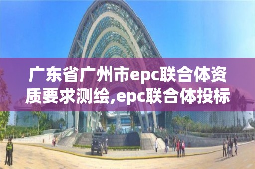 廣東省廣州市epc聯合體資質要求測繪,epc聯合體投標規定。