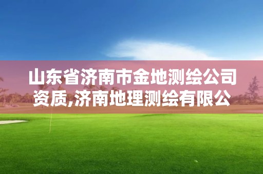 山東省濟南市金地測繪公司資質,濟南地理測繪有限公司。