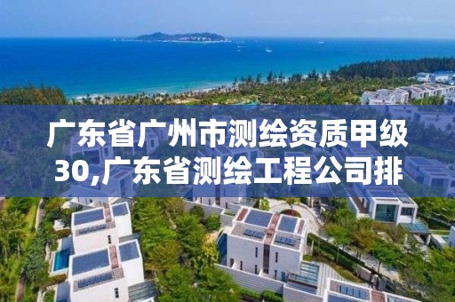 廣東省廣州市測(cè)繪資質(zhì)甲級(jí)30,廣東省測(cè)繪工程公司排名