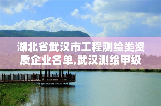 湖北省武漢市工程測繪類資質企業名單,武漢測繪甲級資質公司。