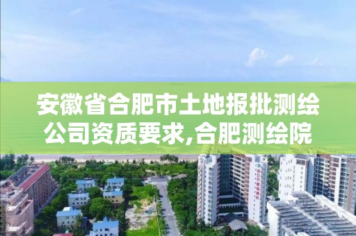 安徽省合肥市土地報批測繪公司資質(zhì)要求,合肥測繪院待遇怎么樣。