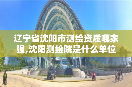 遼寧省沈陽市測繪資質哪家強,沈陽測繪院是什么單位