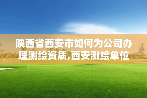 陜西省西安市如何為公司辦理測繪資質(zhì),西安測繪單位