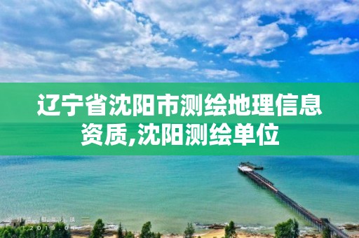 遼寧省沈陽市測繪地理信息資質,沈陽測繪單位