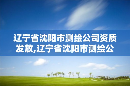 遼寧省沈陽市測繪公司資質發(fā)放,遼寧省沈陽市測繪公司資質發(fā)放了嗎