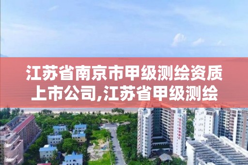 江蘇省南京市甲級測繪資質上市公司,江蘇省甲級測繪資質單位。