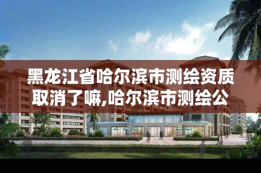 黑龍江省哈爾濱市測繪資質(zhì)取消了嘛,哈爾濱市測繪公司