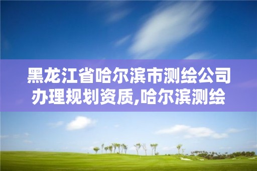 黑龍江省哈爾濱市測繪公司辦理規劃資質,哈爾濱測繪內業招聘信息