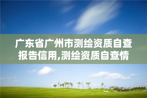 廣東省廣州市測繪資質自查報告信用,測繪資質自查情況表如何填寫。