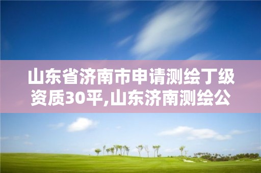 山東省濟南市申請測繪丁級資質30平,山東濟南測繪公司有哪些