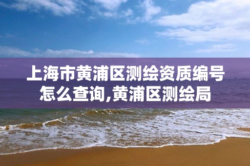 上海市黃浦區(qū)測繪資質(zhì)編號怎么查詢,黃浦區(qū)測繪局